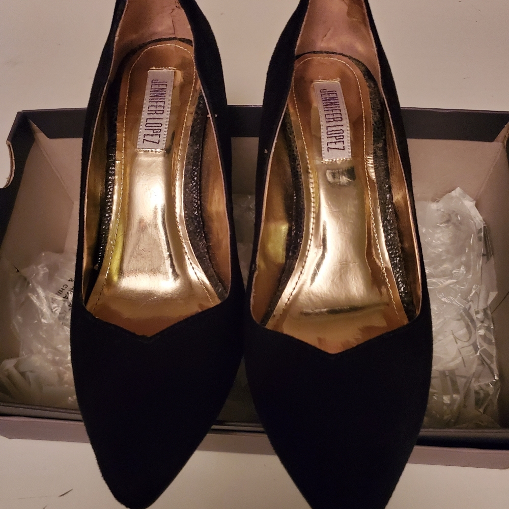 Jennifer Lopez Black High Heel Pumps Size 8